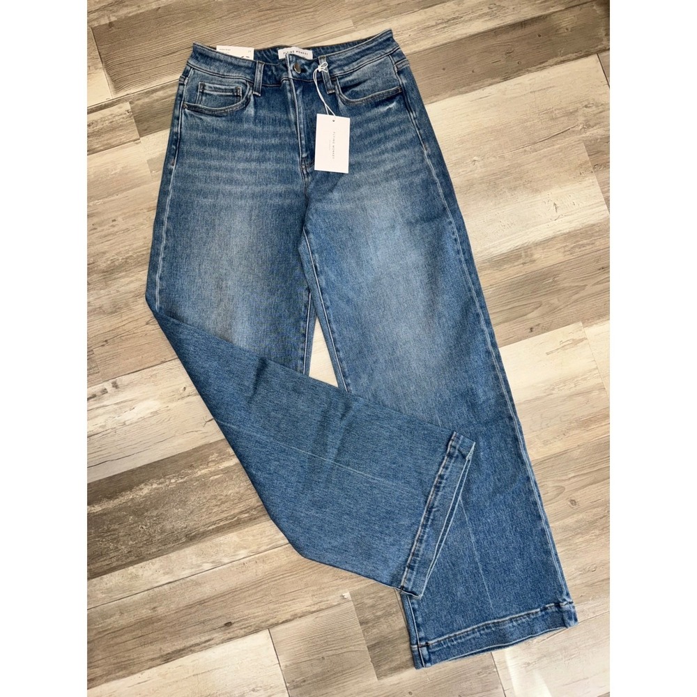 Flying Monkey Wide Leg Jeans Women Blue High Rise F5990 NWT Size 29 C